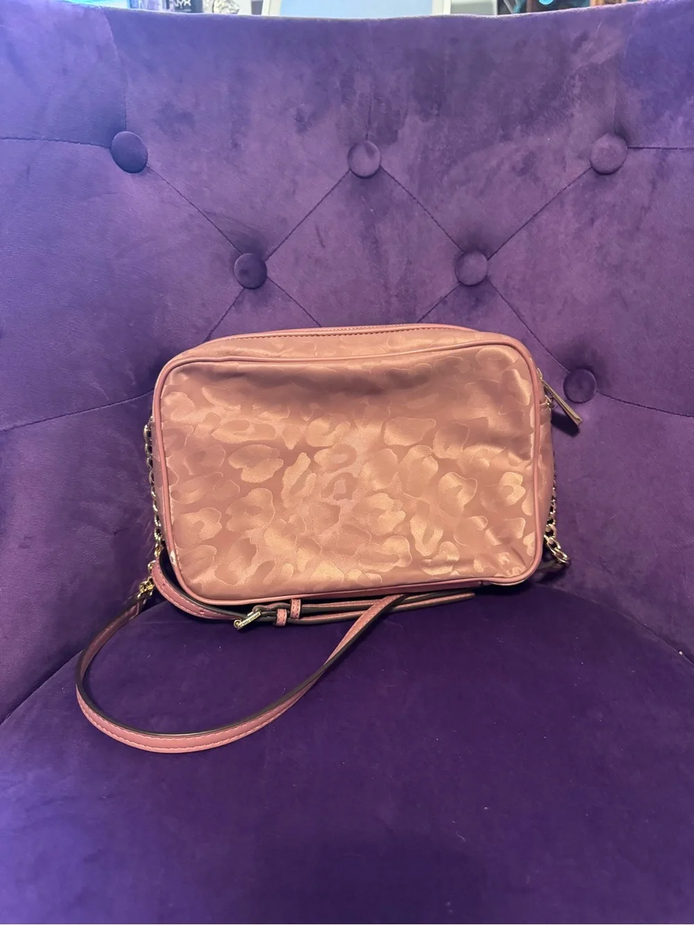 Michael Kors Rose Pink Crossbody Camera Bag